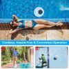 Cordless Robotic Pool Vacuum Cleaner With Self-Parking Auto-Reserve 23° Climbing 120Mins Runtime Auto Pool Cleaning Robot For Above Ground Pool Under