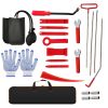 24 stainless steel long distance car emergency key hook red warped roadside emergency kit Car trim removal kit, doors and Windows with air wedge pump