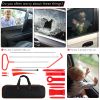 24 stainless steel long distance car emergency key hook red warped roadside emergency kit Car trim removal kit, doors and Windows with air wedge pump