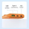 1Pc Wireless Portable Charger Power Bank; 10000mAh Wireless Charging USB-C Power Bank; 4 Output & Dual Input External Battery Pack Compatible With IPh