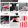 24 stainless steel long distance car emergency key hook red warped roadside emergency kit Car trim removal kit, doors and Windows with air wedge pump