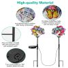 2 in 1 Outdoor Solar Light Butterfly Landscape Light Yard Stake Decor Lamp Stake Light w/ Butterfly