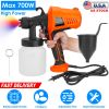 700W Electric Paint Sprayer Handheld HVLP Spray Painter Painting Spray Gun For Fences Brick Walls w/ 3 Spray Patterns 800ML Detachable Cup
