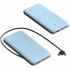 10000mAh Power Bank Portable Phone Charger External Battery Pack with LT & Type-C Double-ended Cable Type-C USB Cable Fit For IOSPhone 14 Android And