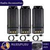 For Walkie Talkie BF-F8HP UV5R UV-5RE BF-F9 5RB 5RL GT-5R Radios Extended UV-5R Battery 3800 MAh USB C Charger Enlarged