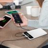 10000mAh Power Bank Portable Ultra Slim Charger External Battery Pack with 2 USB Output Ports Charging Cable LED Flashlight Compatible with IOSPhone 1